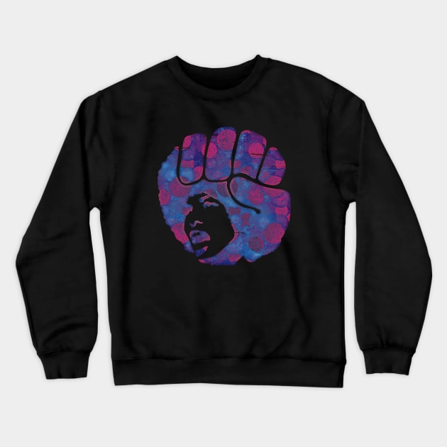 Angela Davis Crewneck Sweatshirt by HAPPY TRIP PRESS